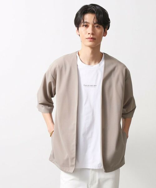 THE SHOP TK / ザ ショップ ティーケー カーディガン・ボレロ | 梨地アンサンブルカーディガン　五分袖カーディガン＋半袖Tシャツセット/マシンウォッシャブル | 詳細13