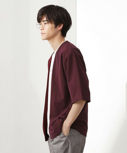 THE SHOP TK / ザ ショップ ティーケー カーディガン・ボレロ | 梨地アンサンブルカーディガン　五分袖カーディガン＋半袖Tシャツセット/マシンウォッシャブル | 詳細18