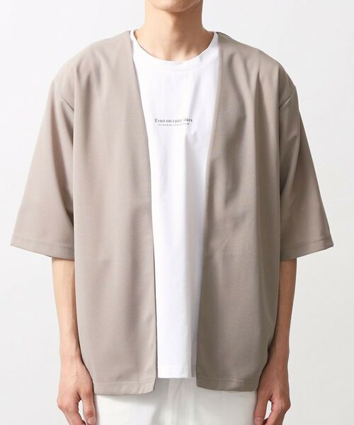 THE SHOP TK / ザ ショップ ティーケー カーディガン・ボレロ | 梨地アンサンブルカーディガン　五分袖カーディガン＋半袖Tシャツセット/マシンウォッシャブル | 詳細22