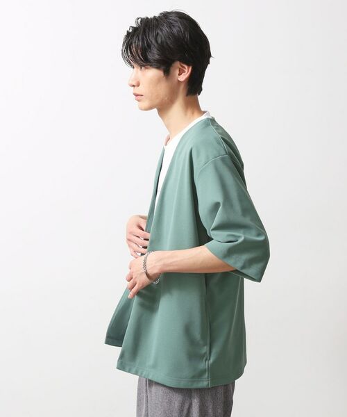 THE SHOP TK / ザ ショップ ティーケー カーディガン・ボレロ | 梨地アンサンブルカーディガン　五分袖カーディガン＋半袖Tシャツセット/マシンウォッシャブル | 詳細5