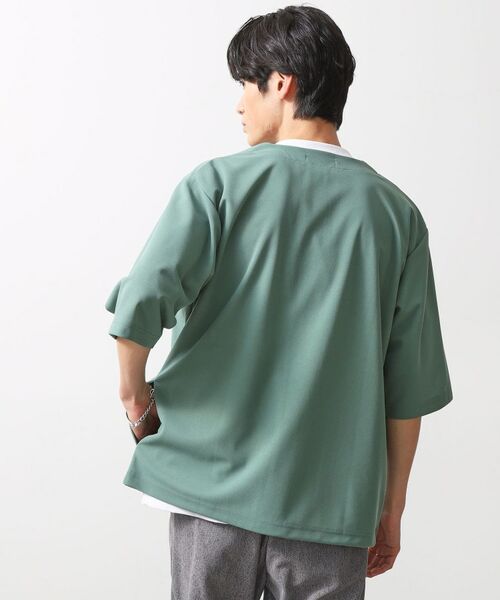 THE SHOP TK / ザ ショップ ティーケー カーディガン・ボレロ | 梨地アンサンブルカーディガン　五分袖カーディガン＋半袖Tシャツセット/マシンウォッシャブル | 詳細6