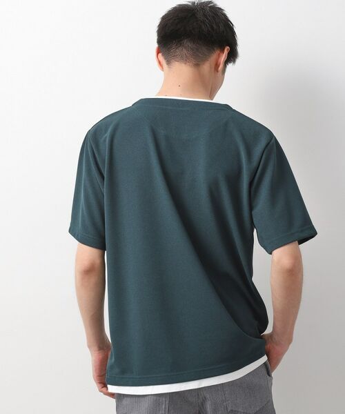 THE SHOP TK / ザ ショップ ティーケー Tシャツ | ツイルキーネック半袖Tシャツ 【接触冷感/洗濯機OK】 | 詳細14