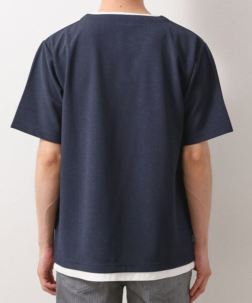 THE SHOP TK / ザ ショップ ティーケー Tシャツ | ツイルキーネック半袖Tシャツ 【接触冷感/洗濯機OK】 | 詳細19