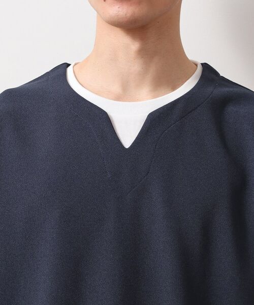 THE SHOP TK / ザ ショップ ティーケー Tシャツ | ツイルキーネック半袖Tシャツ 【接触冷感/洗濯機OK】 | 詳細20