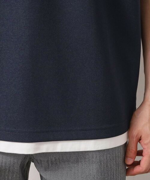 THE SHOP TK / ザ ショップ ティーケー Tシャツ | ツイルキーネック半袖Tシャツ 【接触冷感/洗濯機OK】 | 詳細22