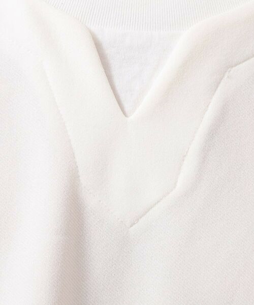 THE SHOP TK / ザ ショップ ティーケー Tシャツ | ツイルキーネック半袖Tシャツ 【接触冷感/洗濯機OK】 | 詳細4