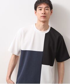 THE SHOP TK / ザ ショップ ティーケー Tシャツ | ツイルブロッキング半袖Tシャツ