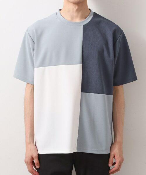 THE SHOP TK / ザ ショップ ティーケー Tシャツ | ツイルブロッキング半袖Tシャツ | 詳細13