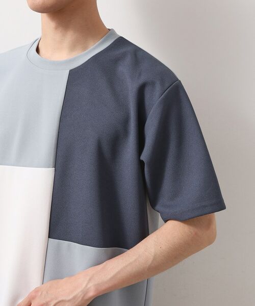 THE SHOP TK / ザ ショップ ティーケー Tシャツ | ツイルブロッキング半袖Tシャツ | 詳細17