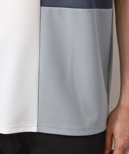 THE SHOP TK / ザ ショップ ティーケー Tシャツ | ツイルブロッキング半袖Tシャツ | 詳細18