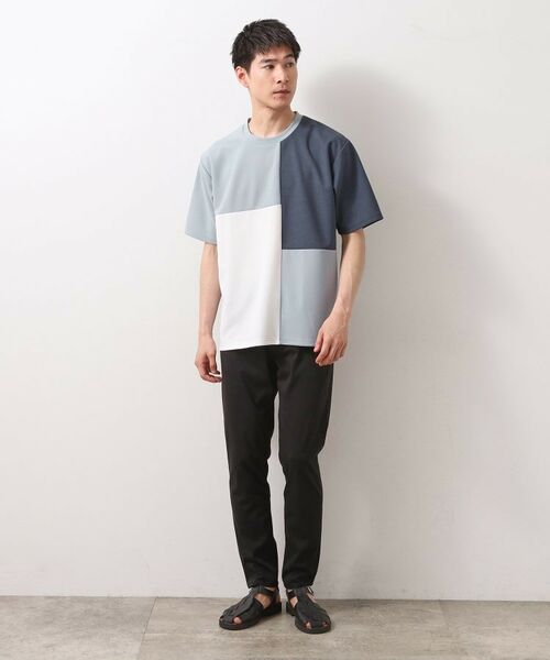 THE SHOP TK / ザ ショップ ティーケー Tシャツ | ツイルブロッキング半袖Tシャツ | 詳細7