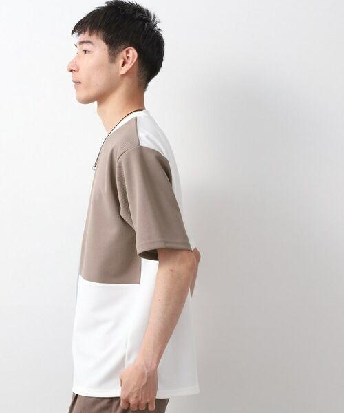 THE SHOP TK / ザ ショップ ティーケー Tシャツ | ツイルブロッキング半袖Tシャツ | 詳細9