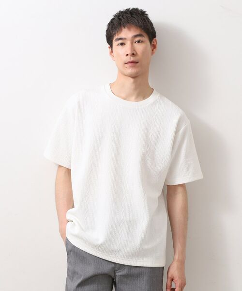 THE SHOP TK / ザ ショップ ティーケー Tシャツ | ライトフクレジャカード半袖Tシャツ 洗濯機OK | 詳細1