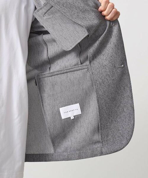 THE SHOP TK / ザ ショップ ティーケー テーラードジャケット | シャリルジャージジャケット　洗濯機OK/吸水速乾/イージーケア/セットアップ可 | 詳細17