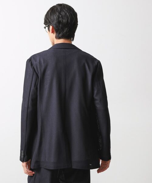 THE SHOP TK / ザ ショップ ティーケー テーラードジャケット | シャリルジャージジャケット　洗濯機OK/吸水速乾/イージーケア/セットアップ可 | 詳細6