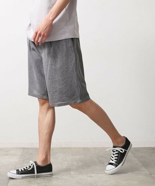 THE SHOP TK / ザ ショップ ティーケー ショート・ハーフ・半端丈パンツ | シャリルジャージショートパンツ 洗濯機OK/吸水速乾/イージーケア/セットアップ可 | 詳細1