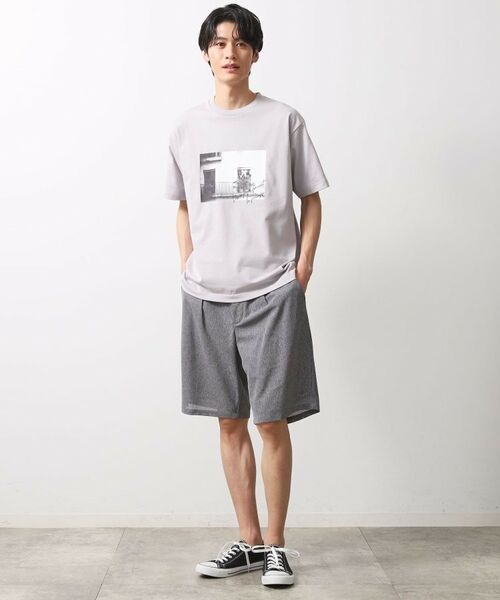 THE SHOP TK / ザ ショップ ティーケー ショート・ハーフ・半端丈パンツ | シャリルジャージショートパンツ 洗濯機OK/吸水速乾/イージーケア/セットアップ可 | 詳細2