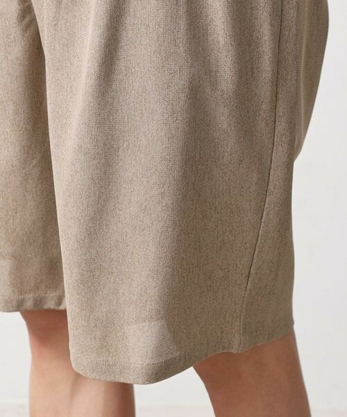 THE SHOP TK / ザ ショップ ティーケー ショート・ハーフ・半端丈パンツ | シャリルジャージショートパンツ 洗濯機OK/吸水速乾/イージーケア/セットアップ可 | 詳細20