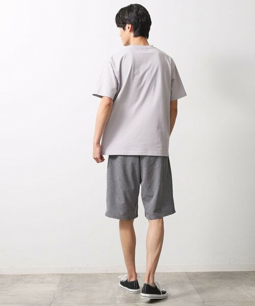 THE SHOP TK / ザ ショップ ティーケー ショート・ハーフ・半端丈パンツ | シャリルジャージショートパンツ 洗濯機OK/吸水速乾/イージーケア/セットアップ可 | 詳細3