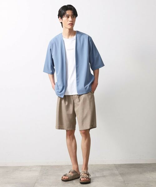 THE SHOP TK / ザ ショップ ティーケー ショート・ハーフ・半端丈パンツ | シャリルジャージショートパンツ 洗濯機OK/吸水速乾/イージーケア/セットアップ可 | 詳細6