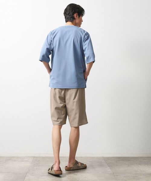 THE SHOP TK / ザ ショップ ティーケー ショート・ハーフ・半端丈パンツ | シャリルジャージショートパンツ 洗濯機OK/吸水速乾/イージーケア/セットアップ可 | 詳細7