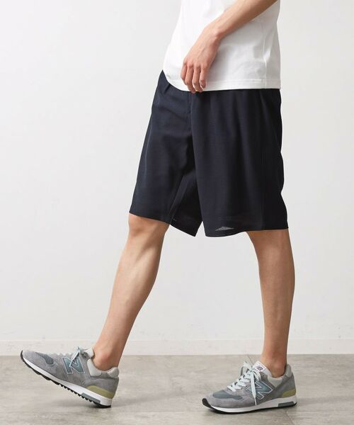 THE SHOP TK / ザ ショップ ティーケー ショート・ハーフ・半端丈パンツ | シャリルジャージショートパンツ 洗濯機OK/吸水速乾/イージーケア/セットアップ可 | 詳細9