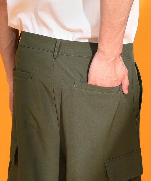 THE SHOP TK / ザ ショップ ティーケー ショート・ハーフ・半端丈パンツ | mizugiwa水陸両用カーゴショートパンツ 【接触冷感/UVカット/吸水速乾/洗濯機OK】 | 詳細14