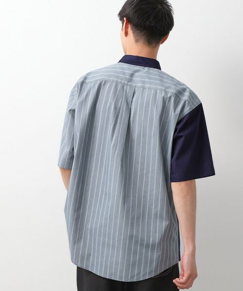 THE SHOP TK / ザ ショップ ティーケー シャツ・ブラウス | ブロードパネルストライプ半袖シャツ 洗濯機OK／サスティナブル素材 | 詳細6