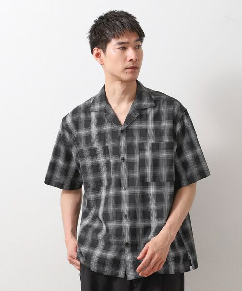 THE SHOP TK / ザ ショップ ティーケー シャツ・ブラウス | オンブレチェック半袖シャツ 洗濯機OK | 詳細1