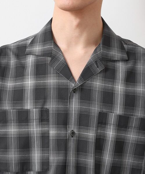 THE SHOP TK / ザ ショップ ティーケー シャツ・ブラウス | オンブレチェック半袖シャツ 洗濯機OK | 詳細12