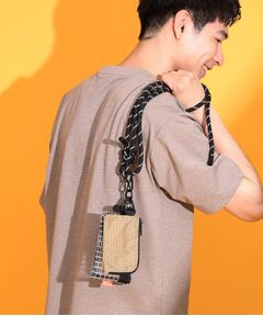 THE SHOP TK / ザ ショップ ティーケー キーホルダー・ストラップ | 3連ミニショルダーバッグ クリアポーチ＋ミニウォレット＋スマホホルダー【ユニセックス】