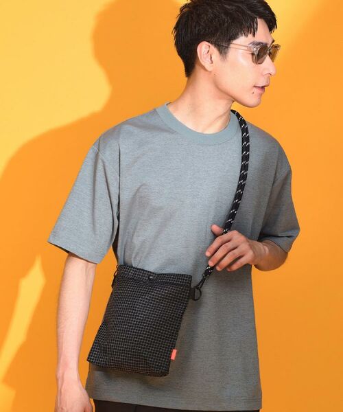 THE SHOP TK / ザ ショップ ティーケー ショルダーバッグ | ナイロンスクエアサコッシュ 【ユニセックス／軽量】 | 詳細1