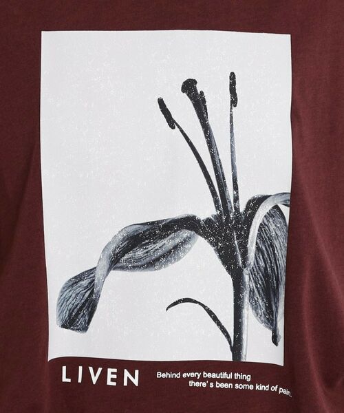 THE SHOP TK / ザ ショップ ティーケー Tシャツ | 異素材切替フォトプリントTシャツ【洗える】 | 詳細12