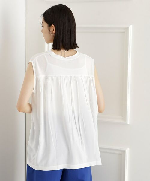 THE SHOP TK / ザ ショップ ティーケー Tシャツ | 異素材切替フォトプリントTシャツ【洗える】 | 詳細2