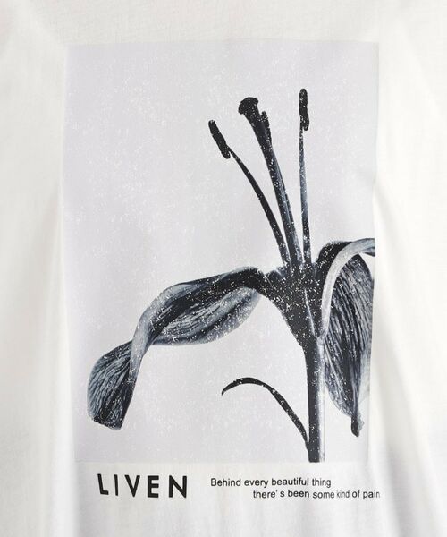 THE SHOP TK / ザ ショップ ティーケー Tシャツ | 異素材切替フォトプリントTシャツ【洗える】 | 詳細4