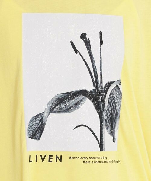 THE SHOP TK / ザ ショップ ティーケー Tシャツ | 異素材切替フォトプリントTシャツ【洗える】 | 詳細8