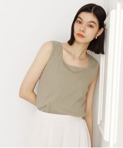THE SHOP TK / ザ ショップ ティーケー キャミソール・チューブトップ | 【インナーに最適】2WAYスクエアタンク