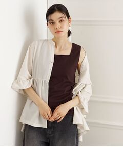 THE SHOP TK / ザ ショップ ティーケー キャミソール・チューブトップ | 【インナーに最適】2WAYスクエアタンク