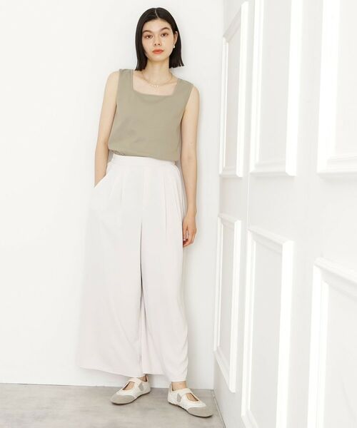 THE SHOP TK / ザ ショップ ティーケー キャミソール・チューブトップ | 【インナーに最適】2WAYスクエアタンク | 詳細11