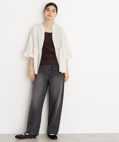 THE SHOP TK / ザ ショップ ティーケー キャミソール・チューブトップ | 【インナーに最適】2WAYスクエアタンク | 詳細17