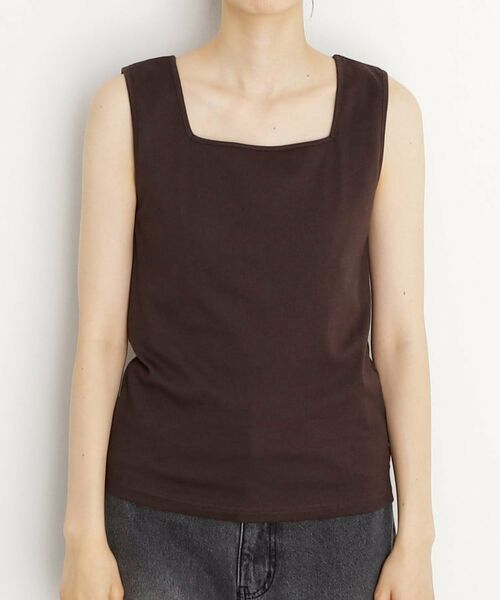 THE SHOP TK / ザ ショップ ティーケー キャミソール・チューブトップ | 【インナーに最適】2WAYスクエアタンク | 詳細19