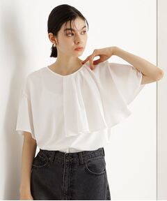 THE SHOP TK / ザ ショップ ティーケー カットソー | アシメケープ風プルオーバー【接触冷感/洗濯機OK】