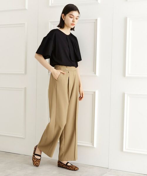 THE SHOP TK / ザ ショップ ティーケー カットソー | アシメケープ風プルオーバー【接触冷感/洗濯機OK】 | 詳細11