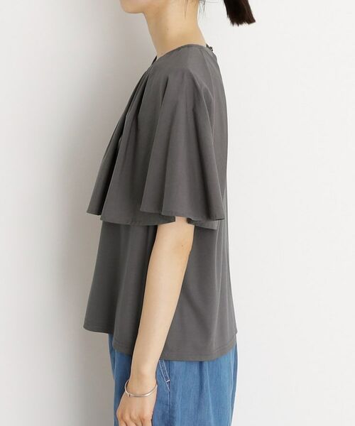 THE SHOP TK / ザ ショップ ティーケー カットソー | アシメケープ風プルオーバー【接触冷感/洗濯機OK】 | 詳細14