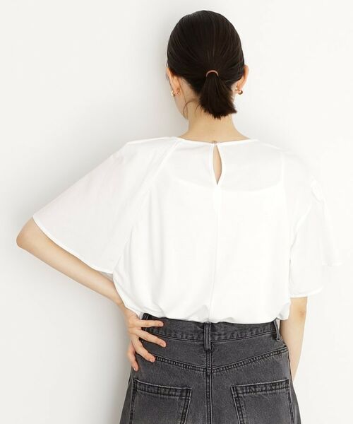 THE SHOP TK / ザ ショップ ティーケー カットソー | アシメケープ風プルオーバー【接触冷感/洗濯機OK】 | 詳細2