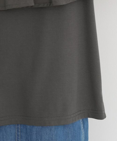 THE SHOP TK / ザ ショップ ティーケー カットソー | アシメケープ風プルオーバー【接触冷感/洗濯機OK】 | 詳細20