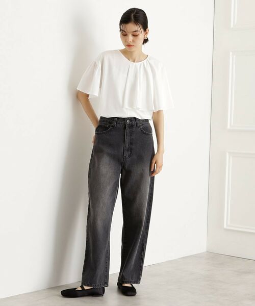 THE SHOP TK / ザ ショップ ティーケー カットソー | アシメケープ風プルオーバー【接触冷感/洗濯機OK】 | 詳細3