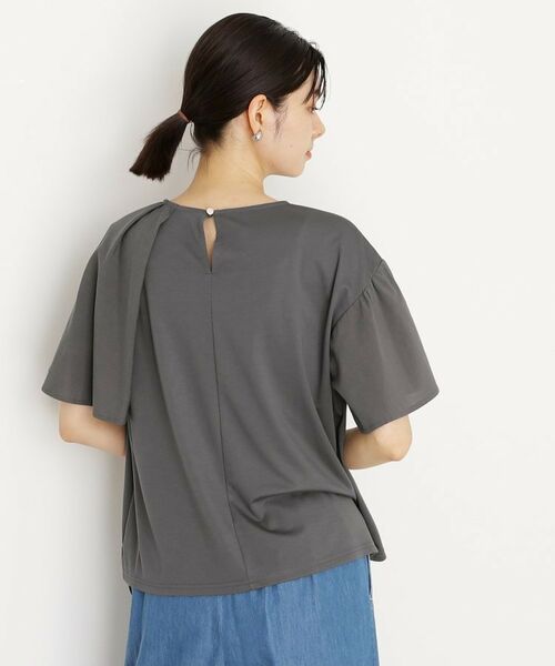 THE SHOP TK / ザ ショップ ティーケー カットソー | アシメケープ風プルオーバー【接触冷感/洗濯機OK】 | 詳細6