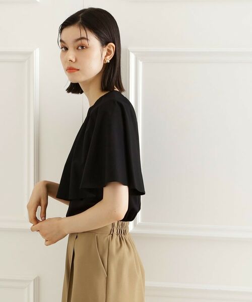 THE SHOP TK / ザ ショップ ティーケー カットソー | アシメケープ風プルオーバー【接触冷感/洗濯機OK】 | 詳細9