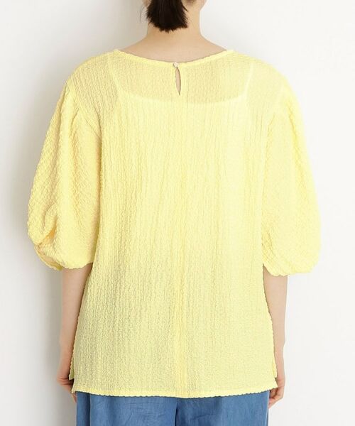 THE SHOP TK / ザ ショップ ティーケー カットソー | 【人気デザイン再入荷】ポコポコ袖タックプルオーバー/体型カバー/洗濯機OK | 詳細20